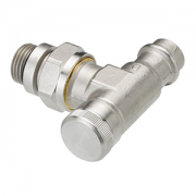 003L1825 Клапан запорный угловой RLV Ду15 никелированный для пресс соединения Danfoss