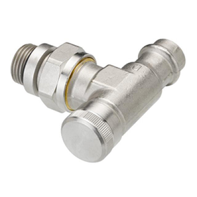 003L1825 Клапан запорный угловой RLV Ду15 никелированный для пресс соединения Danfoss 003L1825 Клапан запорный угловой RLV Ду15 никелированный для пресс соединения Danfoss