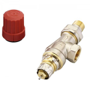 013G0151 Клапан терморегулирующий угловой горизонтальный RA-N Ду10 никелированный UK версия вр Danfoss