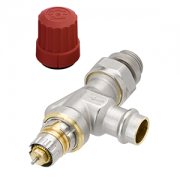 013G3239 Клапан терморегулирующий угловой горизонтальный RA-N Ду15 никелированный UK версия для пресс соединения Danfoss