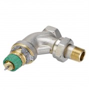 013G7713 Клапан терморегулирующий угловой RA-DV Ду15 никелированный вр Danfoss