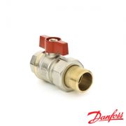 065B8206 Кран шаровой латунь Ду32 вр/нр разъемн c нак/г полнопроходной бабочка Danfoss BVR-F