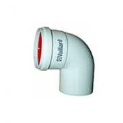 300818 Vaillant Отвод 90°  DN 80 с уплотнением из силикона 