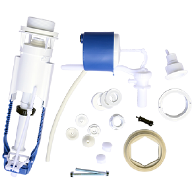 Арматура для бачка бок/подвод кнопка бел Уклад АБ 68.54.37.0 Арматура для бачка бок/подвод кнопка бел Уклад АБ 68.54.37.0