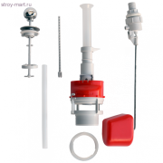 Арматура универсал для бачка бок/подвод кнопка хром ИнкоЭр АС1