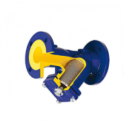 Фильтр сетчатый чугун Ду40 Ру16 фл с магнит/вставкой и слив/пробкой Zetkama V821M