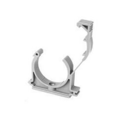 Хомут 110 для труб ПП с защелкой серый Политэк Хомут 110 для труб ПП с защелкой серый Политэк