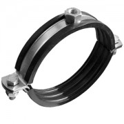 Хомут металл с рез/упл М8/М10 1"(32-37) б/к Optimal Mupro 