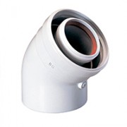 KHG71410231 BAXI Коаксиальный DN 60/100 отвод 45 гр  (Для котлов MAIN и ECO3 compact) 