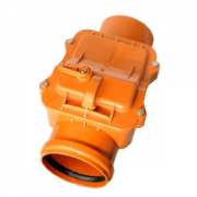 Клапан НПВХ 110 обратный для НПВХ и PP-H труб безнап в/к коричневый