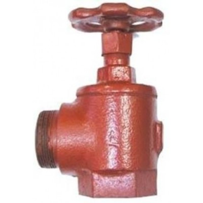 Клапан пожарный чугун угловой 15кч11р Ду 50 Ру 16 ВР-НР Клапан пожарный чугун угловой 15кч11р Ду 50 Ру 16 ВР-НР