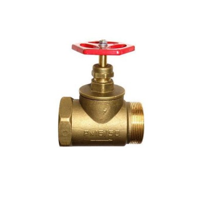 Клапан пожарный латунь прямой КПЛП Ду 65 Ру 16 ВР-цапка Клапан пожарный латунь прямой КПЛП Ду 65 Ру 16 ВР-цапка