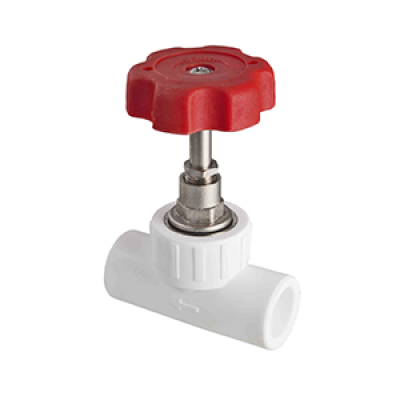 Клапан PP-R запорный 32 белый Клапан PP-R запорный 32 белый