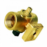 Кран латунь трехходовой д/манометра G1/2"-М20х1,5 Ду15 вр/вр с фланцем без рукоятки 11б38бк/11б18бк 