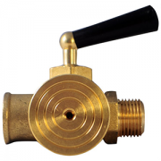 Кран латунь трехходовой д/манометра G1/2" вр/нр с фланцем 159 Icma 