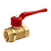 Кран шаровой латунь 11б27п1 А30 Ду32 вр/вр полнопроходной рычаг БАЗ 