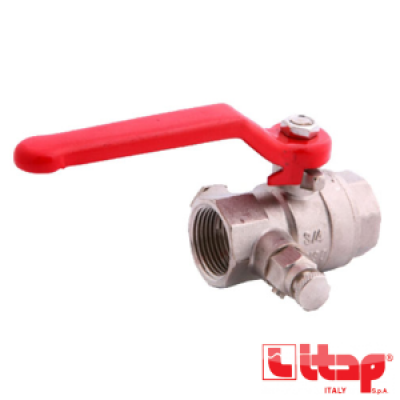 Кран шаровой латунь Ду15 вр/вр со спускником полнопроходной рычаг ITAP 115 Кран шаровой латунь Ду15 вр/вр со спускником полнопроходной рычаг ITAP 115