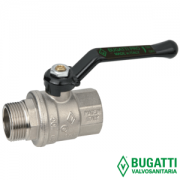 Кран шаровой латунь Ду25 вр/нр полнопроходной рычаг Bugatti 305