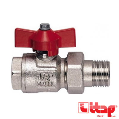 Кран шаровой латунь Ду25 вр/нр разъемн с нак/г полнопроходной бабочка ITAP 098 Кран шаровой латунь Ду25 вр/нр разъемн с нак/г полнопроходной бабочка ITAP 098