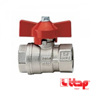 Кран шаровой латунь Ду32 вр/вр полнопроходной бабочка ITAP 092