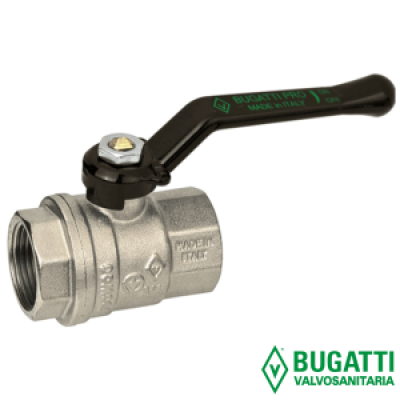 Кран шаровой латунь Ду32 вр/вр полнопроходной рычаг Bugatti 301 Кран шаровой латунь Ду32 вр/вр полнопроходной рычаг Bugatti 301