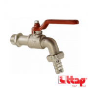 Кран шаровой латунь водоразборный Ду20 нр со штуцером рычаг ITAP 166