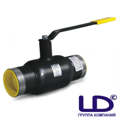 Кран шаровой сталь Ду100 Ру25 п/приварку Н/П рукоятка LD Кран шаровой сталь Ду100 Ру25 п/приварку Н/П рукоятка LD