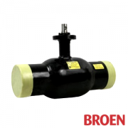 Кран шаровой сталь Ду125 Ру25 п/приварку Н/П рукоятка Broen 61.102