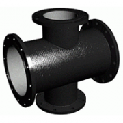 Крест фланцевый чугун ВЧШГ КФ Ду200х100 с ЦПП 