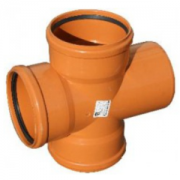 Крестовина НПВХ 160х160х160/90 1/плоскостн безнап в/к коричневая