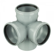 Крестовина ПП 110х110х110/90 2/плоскостн безнап в/к серая