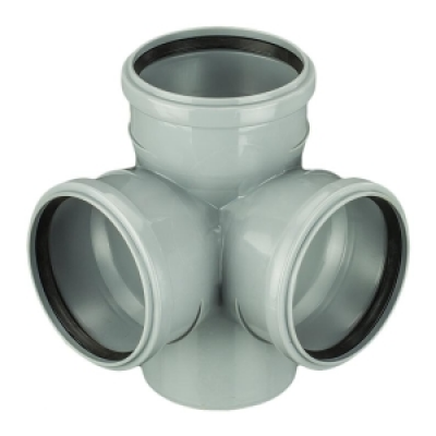 Крестовина ПП 110х110х110/90 2/плоскостн безнап в/к серая Крестовина ПП 110х110х110/90 2/плоскостн безнап в/к серая