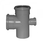 Крестовина ПП 110х110х50/90 1/плоскостн безнап в/к серая Политэк