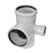 Крестовина ПП 110х110х50/90 2/плоскостн безнап левая в/к серая Политэк