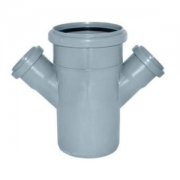 Крестовина ПП 110х50х50/45 1/плоскостн безнап в/к серая Политэк