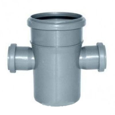 Крестовина ПП 110х50х50/90 1/плоскостн безнап в/к серая Политэк Крестовина ПП 110х50х50/90 1/плоскостн безнап в/к серая Политэк