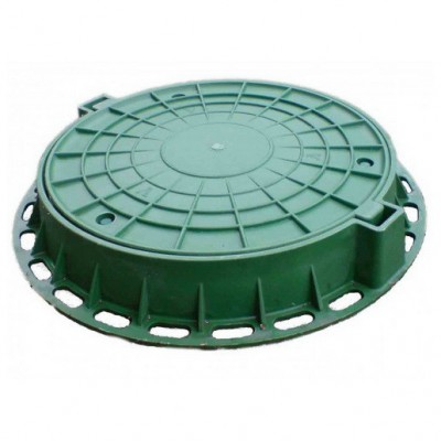 Люк полимерно кругл Л для гофротрубы колодца 315 П Л (А15) зеленый Люк полимерно кругл Л для гофротрубы колодца 315 П Л (А15) зеленый