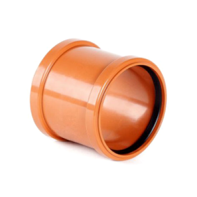 Муфта ремонтная (надвижная) НПВХ 200 2/раструбн безнап в/к коричневая Муфта ремонтная (надвижная) НПВХ 200 2/раструбн безнап в/к коричневая