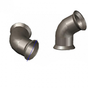 Отвод чугун ВЧШГ ОР Ду300 с ЦПП 60гр Тайтон 