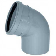 Отвод ПП 50/67 безнап в/к серый Политэк