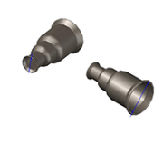 Переход раструбный чугун ВЧШГ ХР Ду600х500 с ЦПП Тайтон 