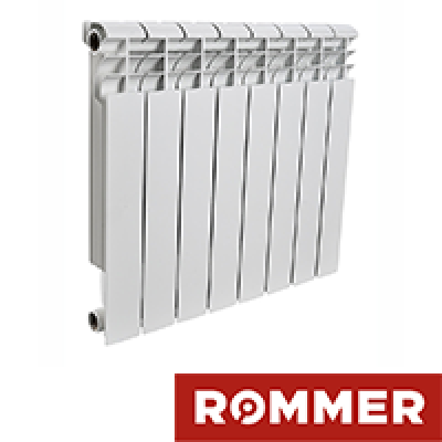 Радиатор алюминиевый Optima 500 4 секции RAL-0210-050004 ROMMER Радиатор алюминиевый Optima 500 4 секции RAL-0210-050004 ROMMER