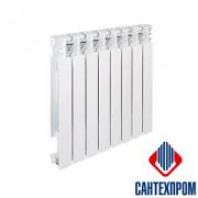 Радиатор биметаллический "САНТЕХПРОМ-БМН-Авто" РБС 500НА 15 секций нижнее правое САНТЕХПРОМ