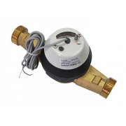 Счетчик импульсный г/в крыльчатый одноструйный ВСТН Ру16 Ду40 +150С L=300мм НР в/к 100л/имп Тепловодомер