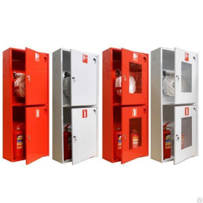 Шкаф пожарный ШПК-320-21 НОБ (навесной открытый белый) Шкаф пожарный ШПК-320-21 НОБ (навесной открытый белый)