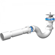 Сифон для душ/поддона Е115 1 1/2"х40 с гибк/трубой 40х50 Ани