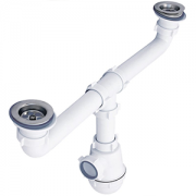 Сифон для двойной мойки А3000 1 1/2"х40 Ани/Ани Грот 