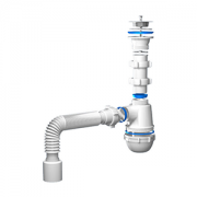 Сифон для умыв/мойки А0115 1 1/2"х40 с гибк/трубой 40х40/50 Ани/Ани Грот 