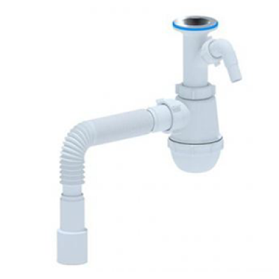 Сифон для умыв/мойки A2015 1 1/2"х40/50 с отводом для стиральной машины, с гибкой трубой 40х40/50 Ани/Ани Грот Сифон для умыв/мойки A2015 1 1/2"х40/50 с отводом для стиральной машины, с гибкой трубой 40х40/50 Ани/Ани Грот