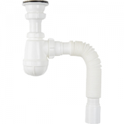 Сифон для умыв/мойки S0110 1 1/2"х40 с гибк/трубой 40х50 Акватер